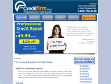 Tablet Screenshot of creditfirm.net